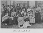 A Class in Sewing, E. T. I. S.