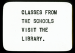 Classes From the Schools Visit the Library