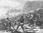 Men pulling an animals loins apart.