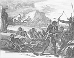 Men with bow and arrows.