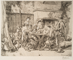 Partie perdue, d'après Meissonier.