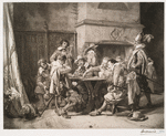 Partie perdue, d'après Meissonier.