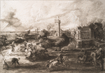 [Un tournoi, d'après Rubens.]