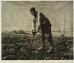 Labor (ou Le paysan à la houe), d'après Millet.