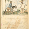 Captn Wheeler towing a Spanish Bloodhound ; A Spanish Farmer.