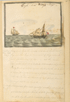 Eagle and Lucy [Two ships at sea flying American flags.]