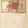 Man and woman dancing, fiddler in background.