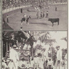 Bull-fight of the past. ; Cock-fighting of the present.