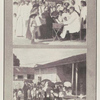 Open-air meeting. ; Preaching to children.