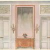 Chambre a coucher Louis XVI. Face des portes....