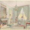 Boudoir cabinet de toilette Louis XVI avec chaise longue....