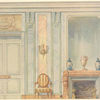 Détail d'une porte et de la cheminée....