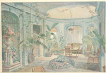 Serre en treillage, blue vert clair (Louis XVI)....