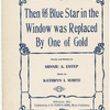 Then the blue star in the window was replaced by one of gold