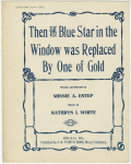 Then the blue star in the window was replaced by one of gold