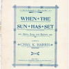 When the sun has set