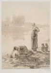 Puiseuses d'eau, d'après Millet.