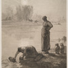 Puiseuses d'eau, d'après Millet.