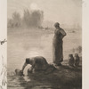 Puiseuses d'eau, d'après Millet.
