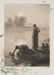 Puiseuses d'eau, d'après Millet.