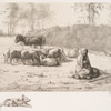 [La petite bergère, d'après Millet.]