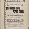 I'm coming back again, Eileen