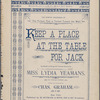 Keep a place on the table for Jack