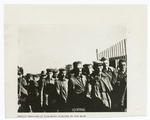 German prisoners of War being marched to the rear.