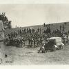 German prisoners being counted and examined at 1st Div. Couvres at Valsery. France, July 16, 1918.