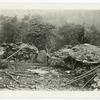 Interior view of breastworks on Round Top, Gettysburg, Pa., 7-1863.