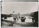 Fugitive Negroes, fording Rappahannock river following Pope's retreat, Aug. 1862.