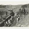 Acquai Creek and Fredericksburg Railroad, construction corps at work, Virginia
