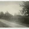 Road on Lincoln farm showing rail fence.