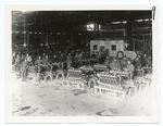 Final assembly of Liberty motors prepartion to going on testing block. Romorantin Loire et Cher, Nov. 15, 1918.