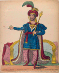 Mr. Palmer as Ahasuerus in The Triumph of the Jewish Queen