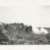 Gas bombs were dropped from a passing air-plane while made a par� Camp Kearny, Calif.
