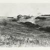 Ger[man] shells bursting near Am[erican] battery.