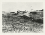 Ger[man] shells bursting near Am[erican] battery.