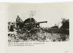 French 75 millimeter field gun. Adopted by the A. E. F. and supplied by the French.