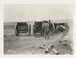 Ft. Sill (?) (USSC) unid. View of Army shooting howitzers.