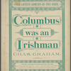 Columbus was an Irishman