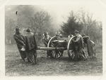 Howitzers being rolled back,  (unid. USSC view.