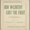 How McCarthy lost the fight