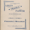 Love's fragile flower