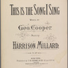 This is the song I sing