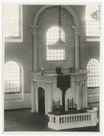 Pulpit in Old South Meeting House, Boston, where Joseph Warren exhorted the people to revolution.