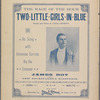 Two little girls in blue
