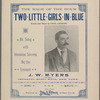 Two little girls in blue