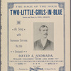 Two little girls in blue