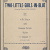 Two little girls in blue